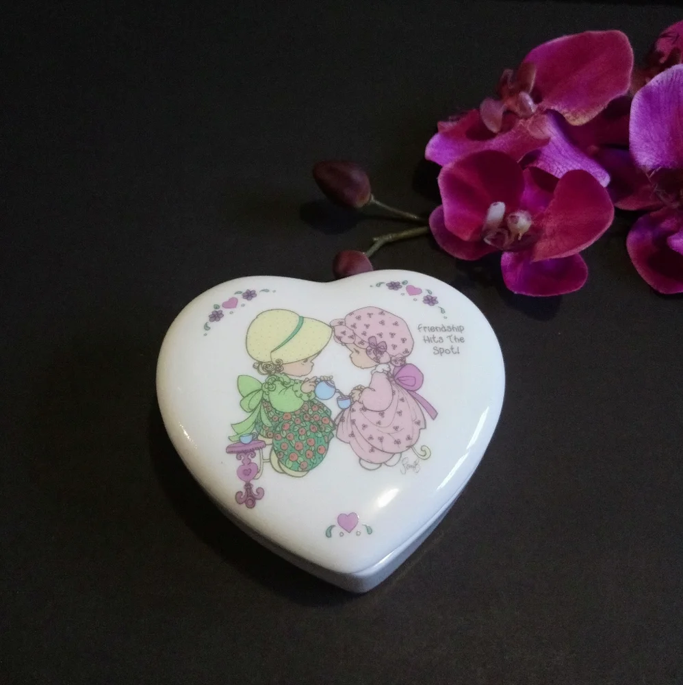 Precious Moments Trinket Heart Shape Box